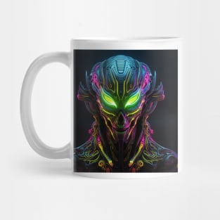 Alien Neon Art 5 Mug